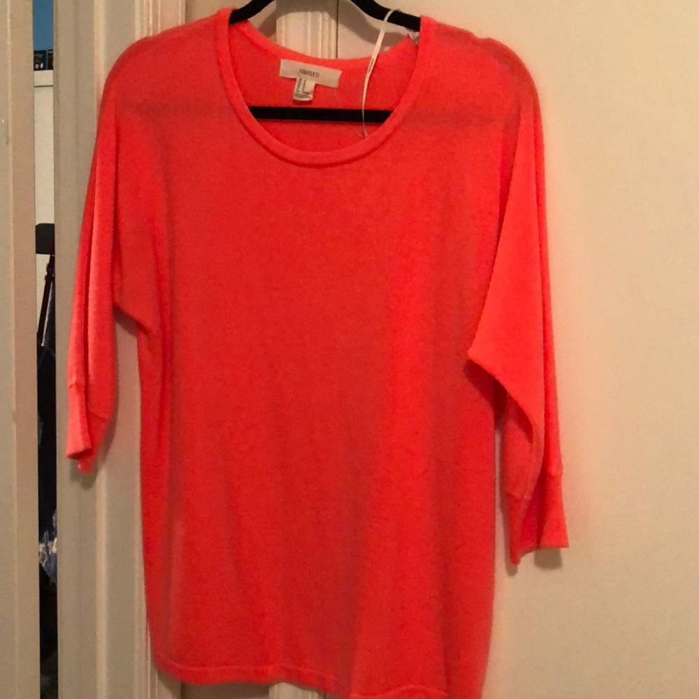 Forever 21 bright pink sweater